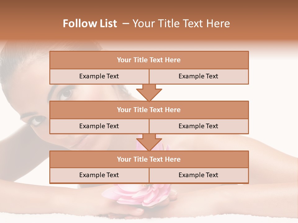 Skincare Young Hand PowerPoint Template