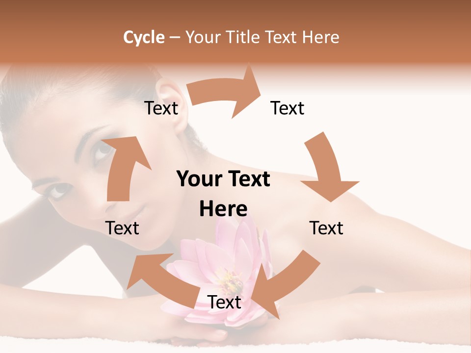 Skincare Young Hand PowerPoint Template