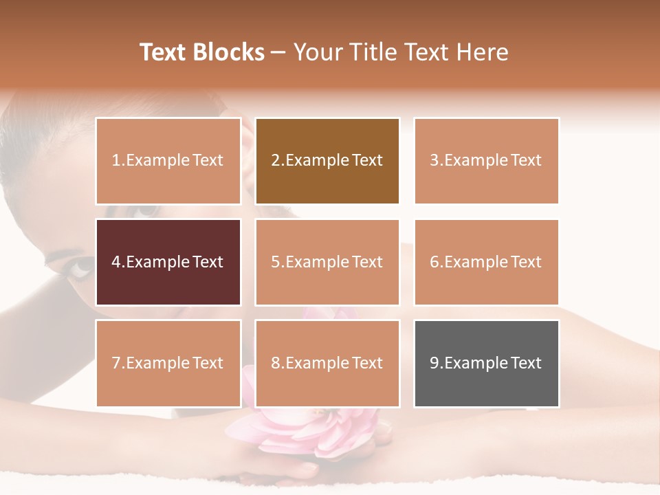 Skincare Young Hand PowerPoint Template