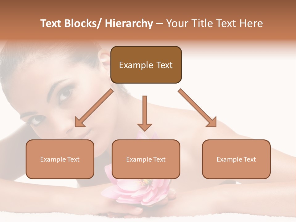 Skincare Young Hand PowerPoint Template