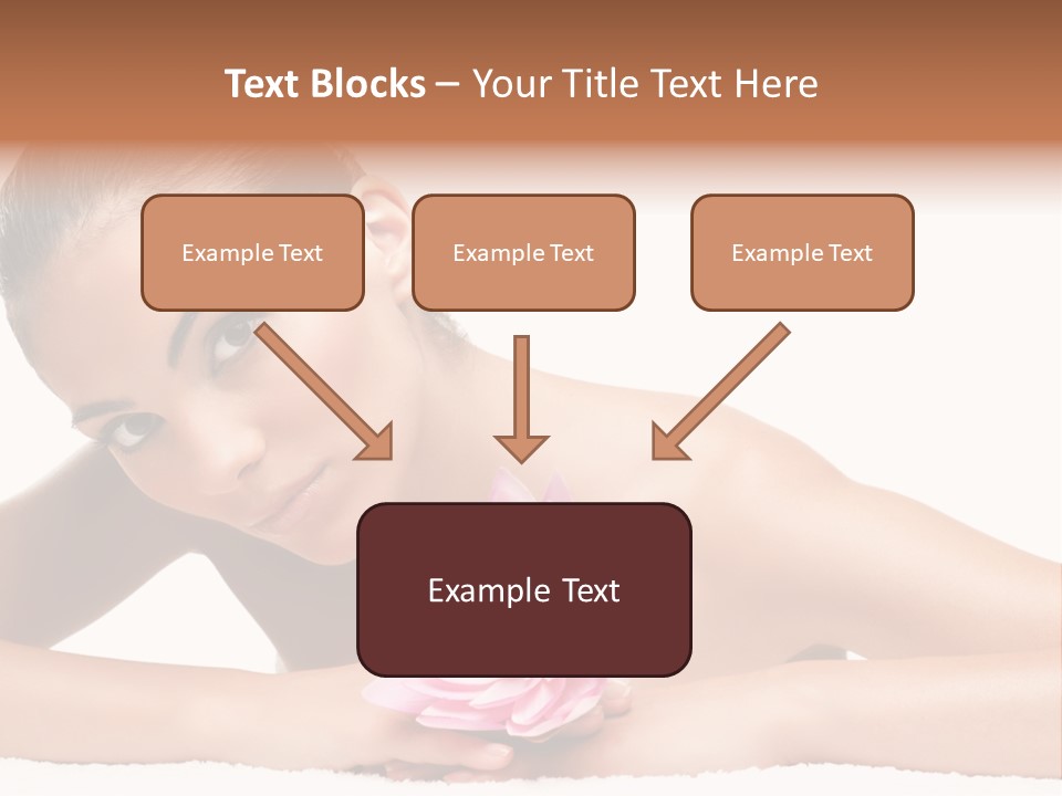 Skincare Young Hand PowerPoint Template