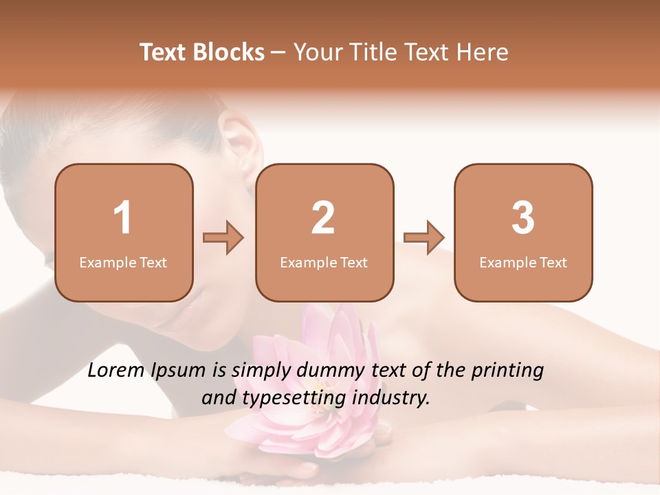 Skincare Young Hand PowerPoint Template