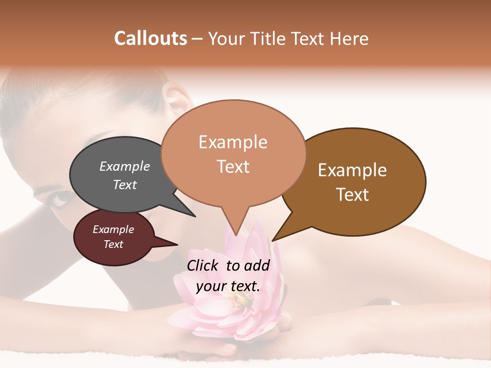 Skincare Young Hand PowerPoint Template