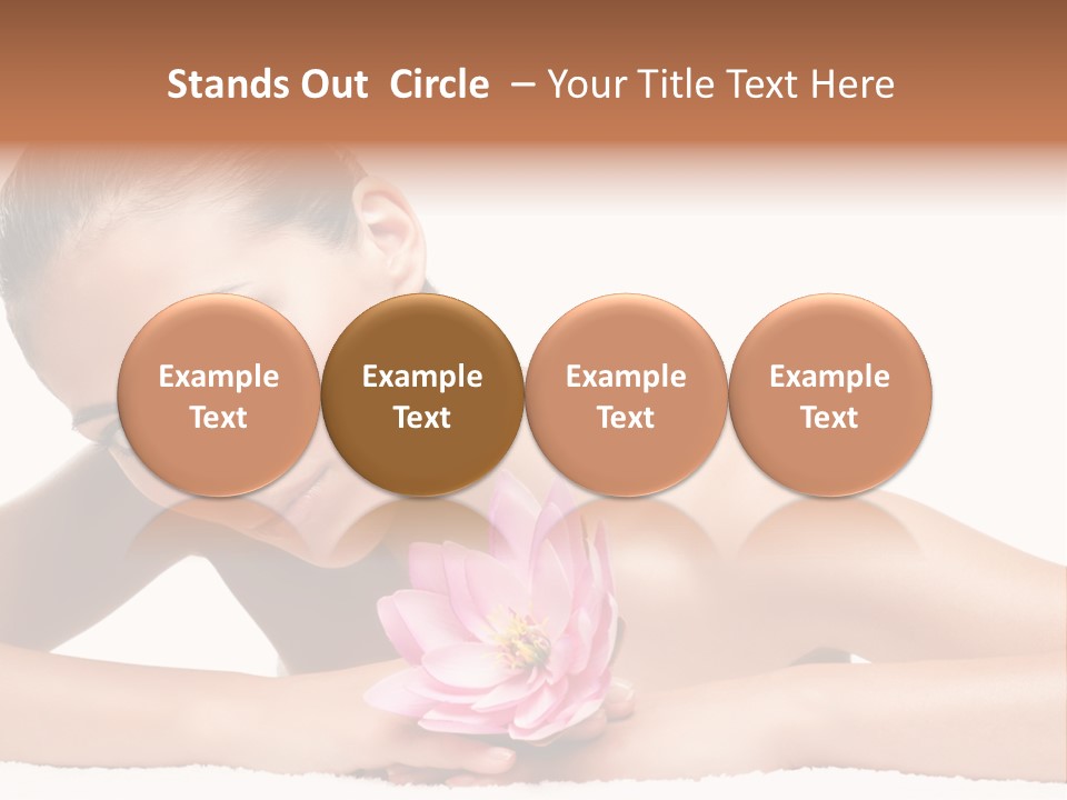 Skincare Young Hand PowerPoint Template