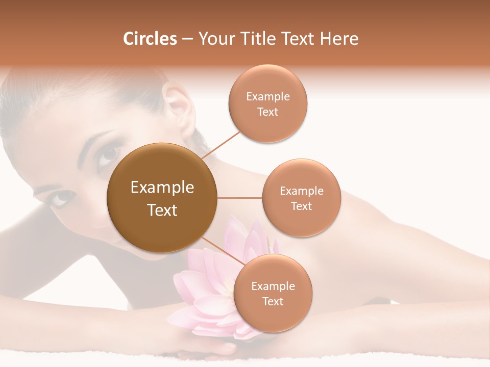 Skincare Young Hand PowerPoint Template