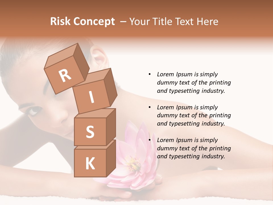 Skincare Young Hand PowerPoint Template