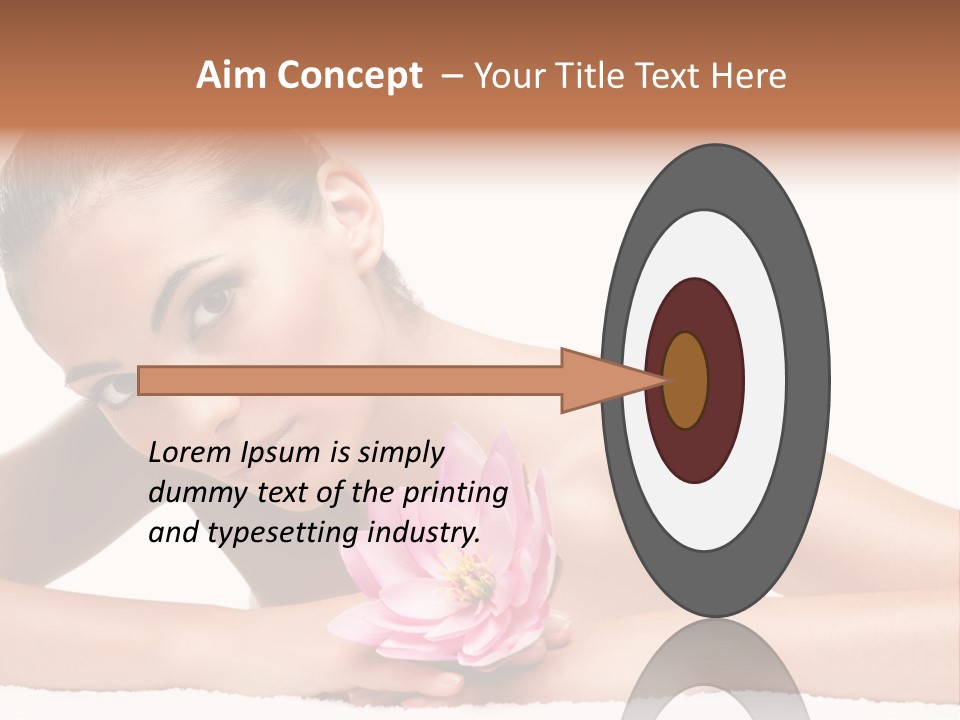 Skincare Young Hand PowerPoint Template