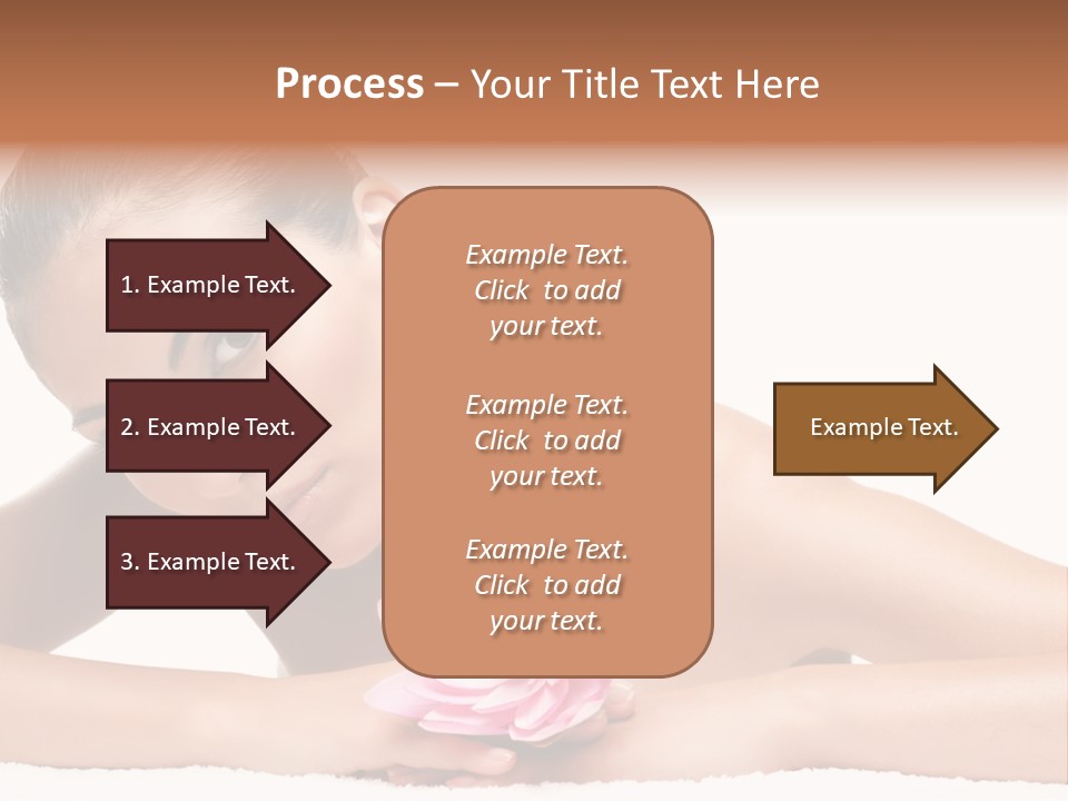 Skincare Young Hand PowerPoint Template