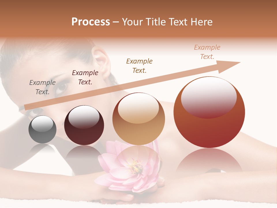 Skincare Young Hand PowerPoint Template