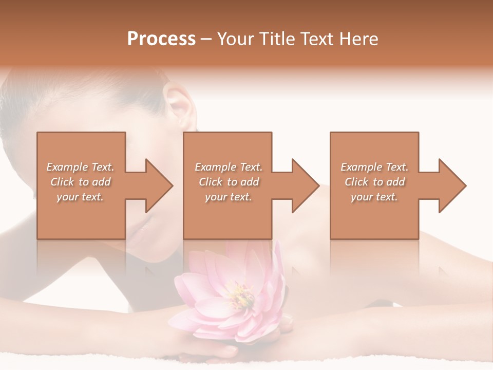 Skincare Young Hand PowerPoint Template
