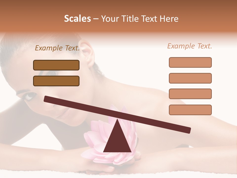 Skincare Young Hand PowerPoint Template