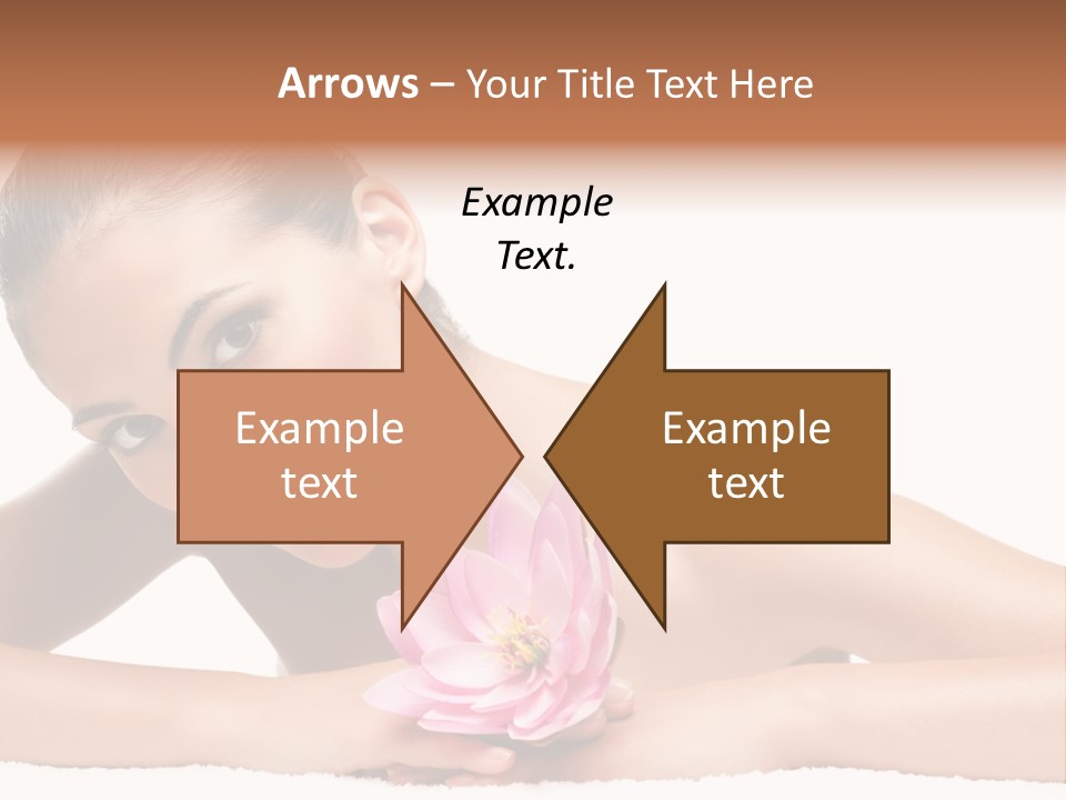 Skincare Young Hand PowerPoint Template