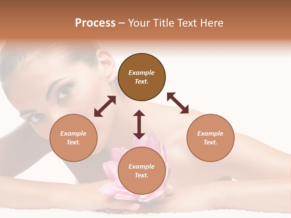 Skincare Young Hand PowerPoint Template