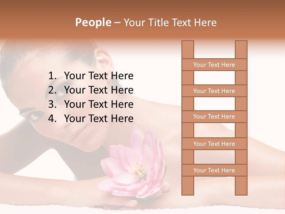 Skincare Young Hand PowerPoint Template