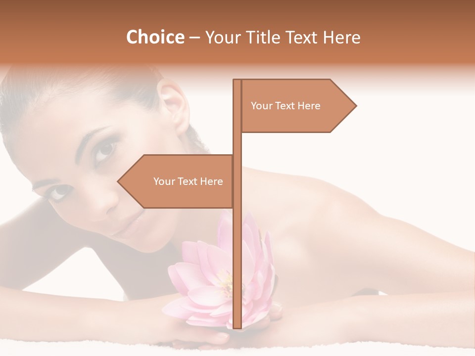 Skincare Young Hand PowerPoint Template