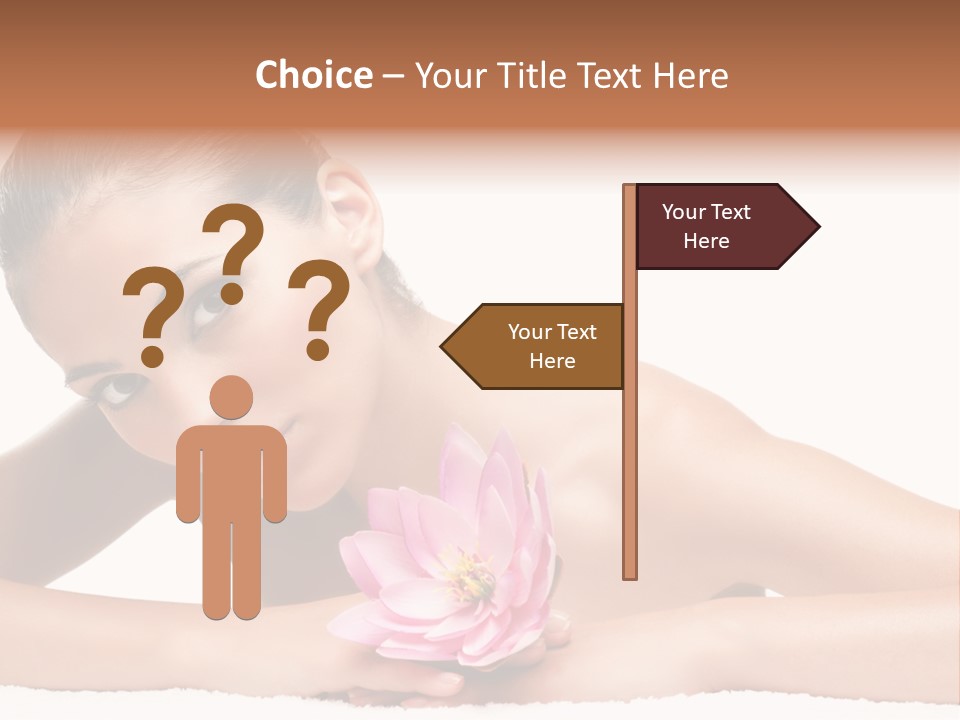 Skincare Young Hand PowerPoint Template