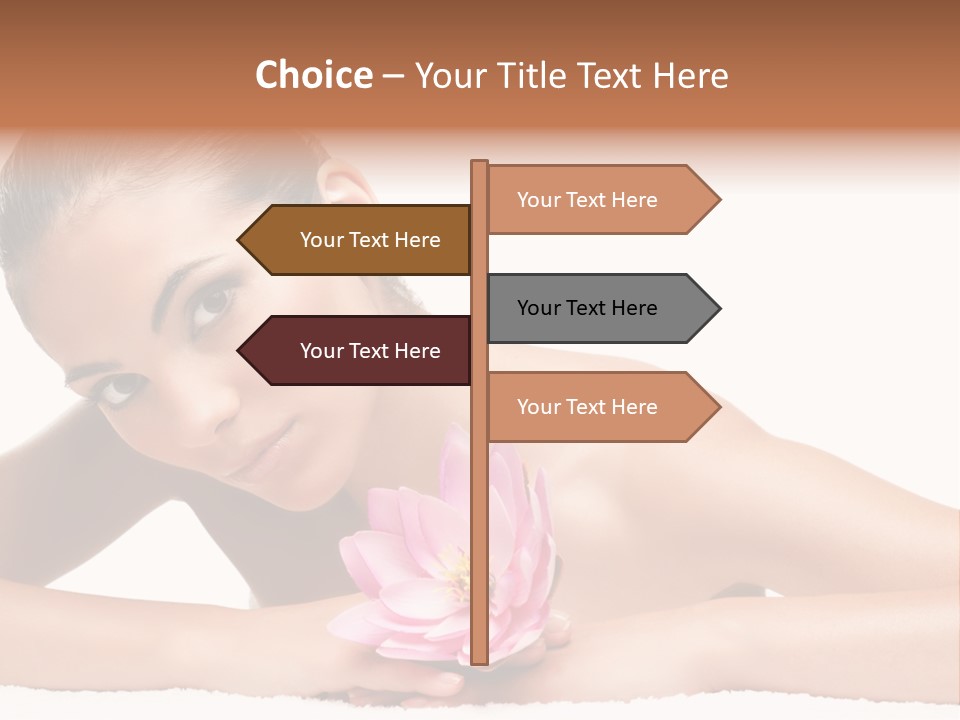 Skincare Young Hand PowerPoint Template