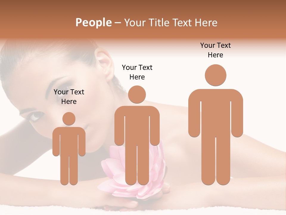 Skincare Young Hand PowerPoint Template