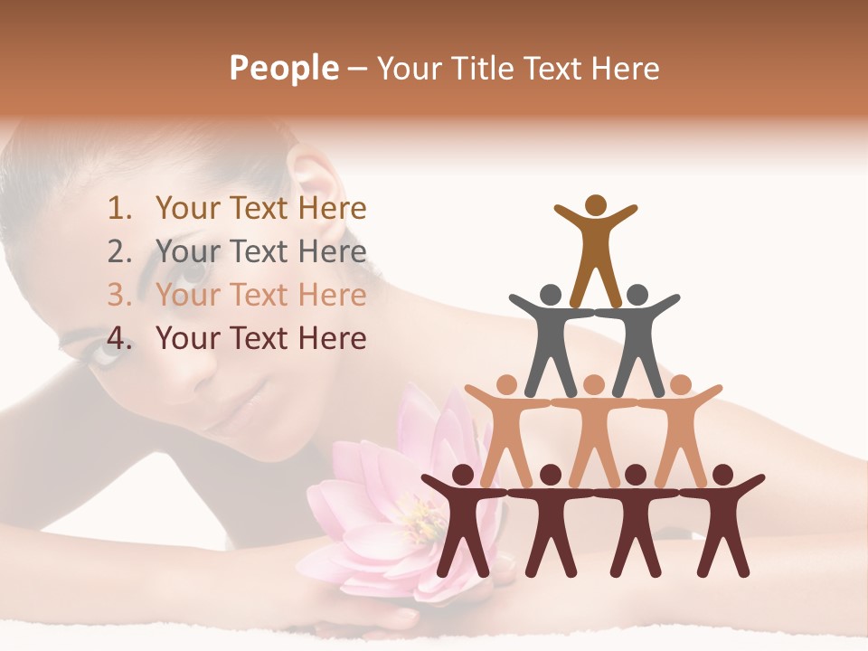 Skincare Young Hand PowerPoint Template