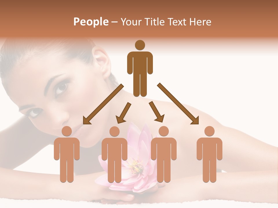 Skincare Young Hand PowerPoint Template