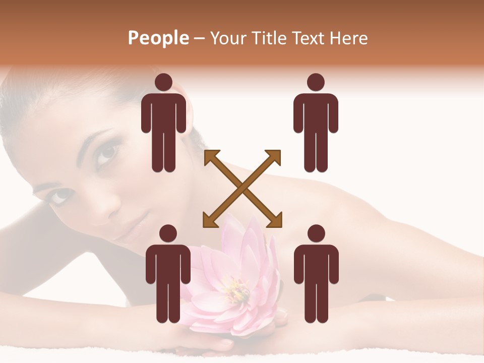 Skincare Young Hand PowerPoint Template