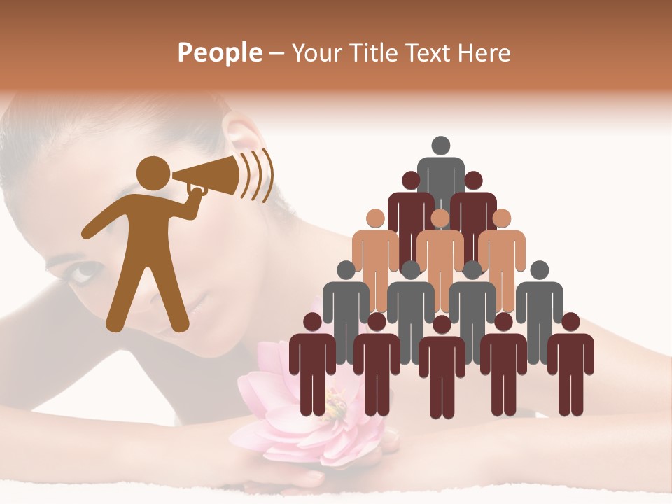 Skincare Young Hand PowerPoint Template