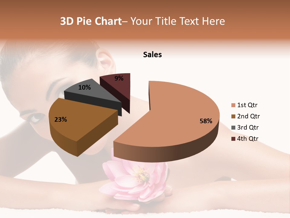 Skincare Young Hand PowerPoint Template