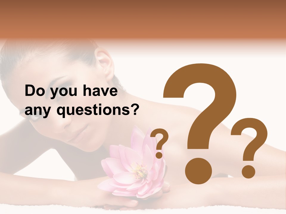 Skincare Young Hand PowerPoint Template