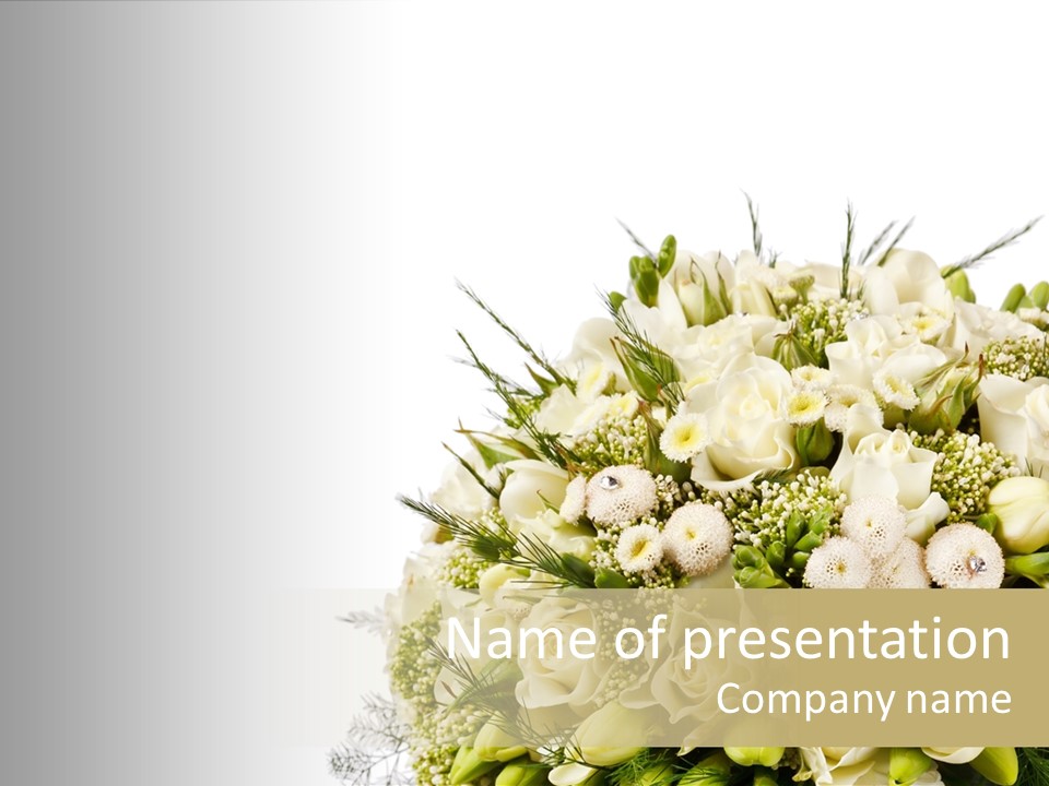 Space Bridal Copy PowerPoint Template