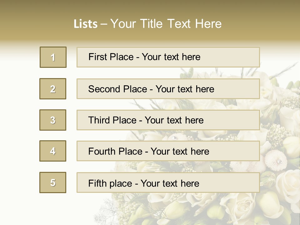 Space Bridal Copy PowerPoint Template