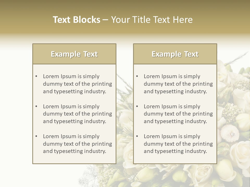 Space Bridal Copy PowerPoint Template