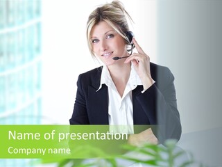 Representative Help Desk Attractive PowerPoint Template