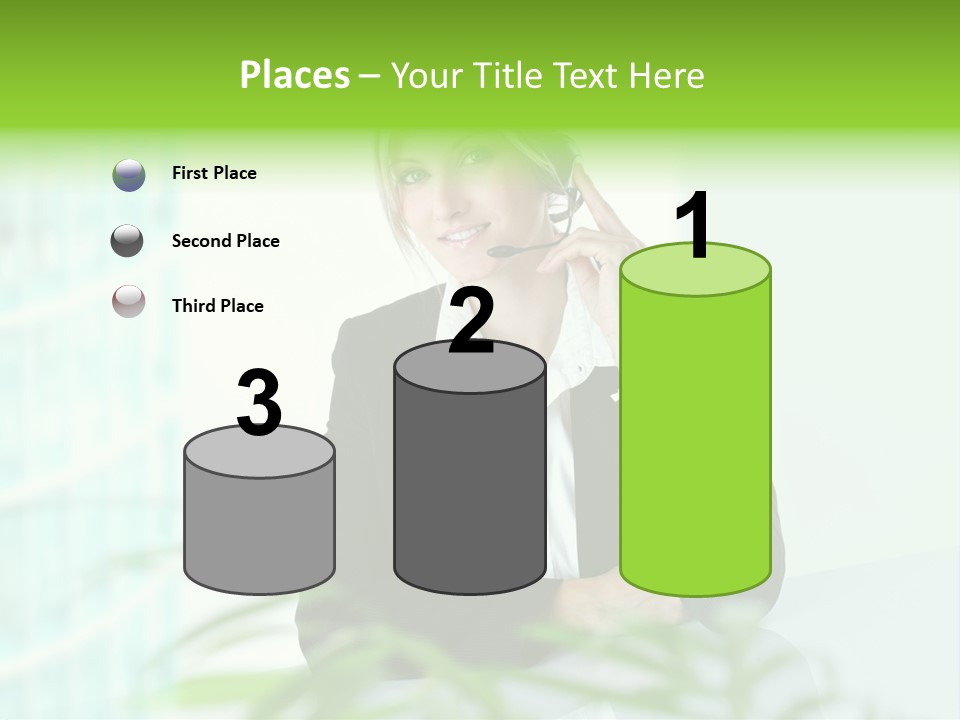 Representative Help Desk Attractive PowerPoint Template
