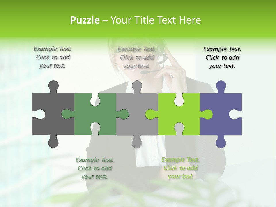 Representative Help Desk Attractive PowerPoint Template