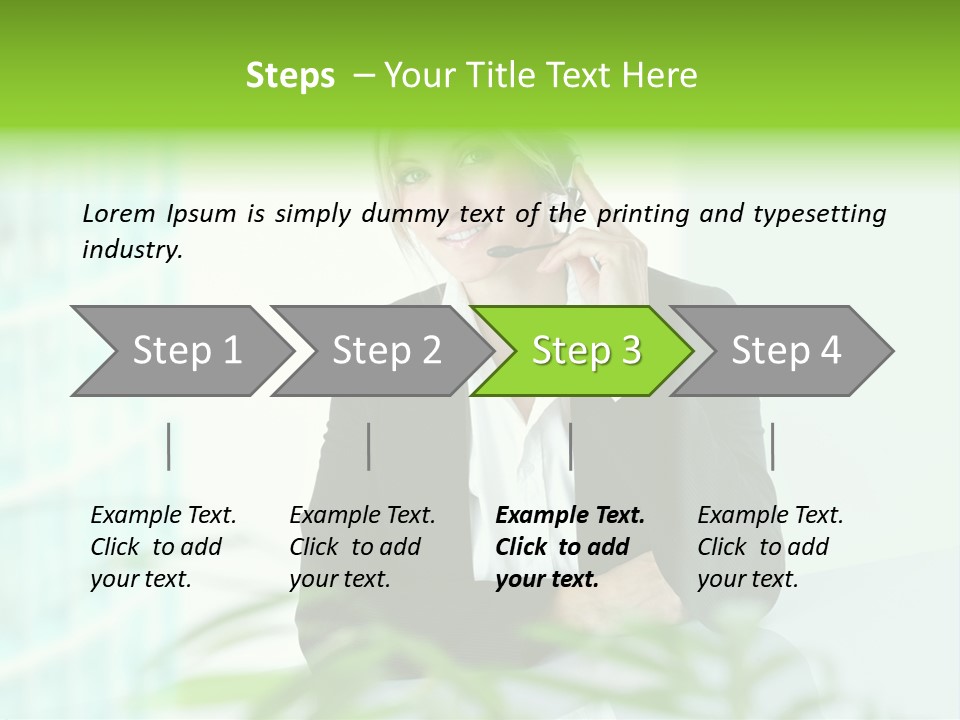 Representative Help Desk Attractive PowerPoint Template