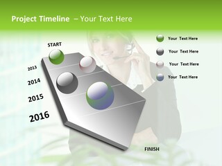 Representative Help Desk Attractive PowerPoint Template