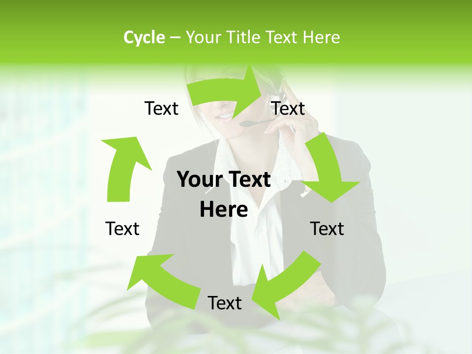 Representative Help Desk Attractive PowerPoint Template