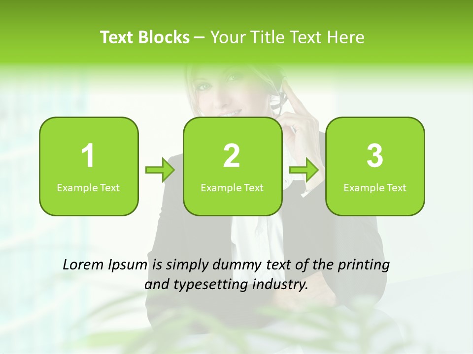 Representative Help Desk Attractive PowerPoint Template