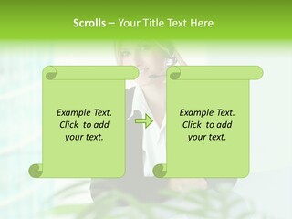 Representative Help Desk Attractive PowerPoint Template