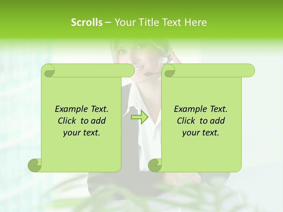 Representative Help Desk Attractive PowerPoint Template