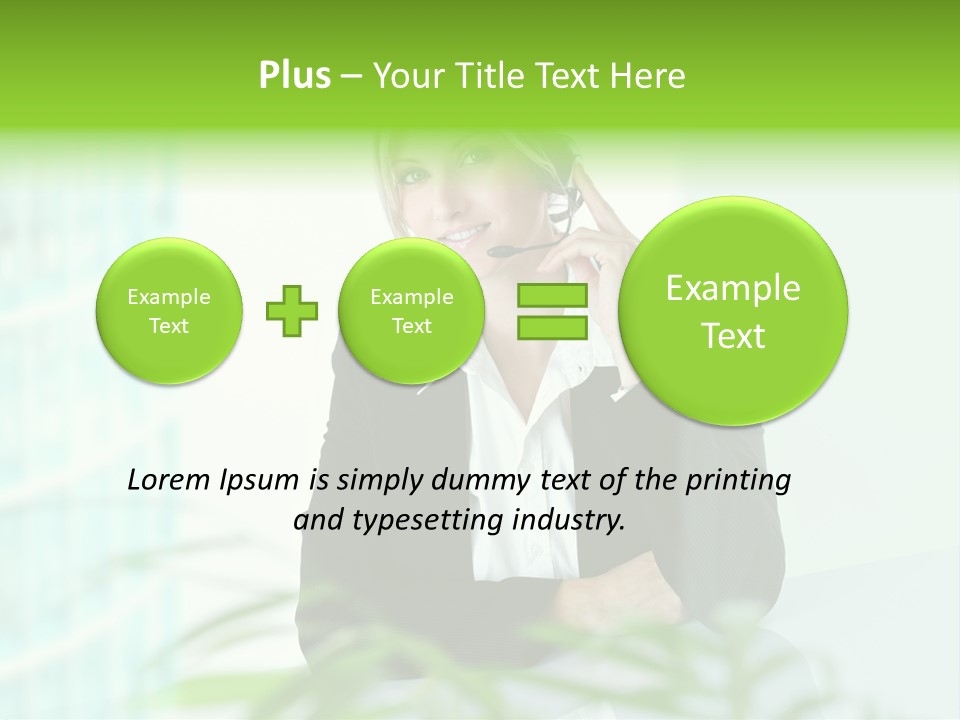 Representative Help Desk Attractive PowerPoint Template