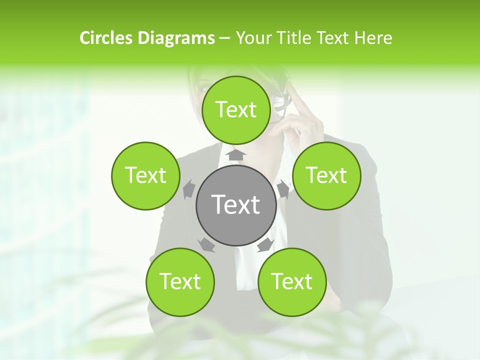 Representative Help Desk Attractive PowerPoint Template