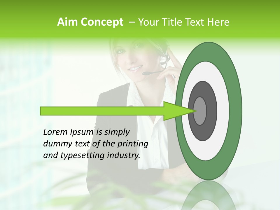 Representative Help Desk Attractive PowerPoint Template