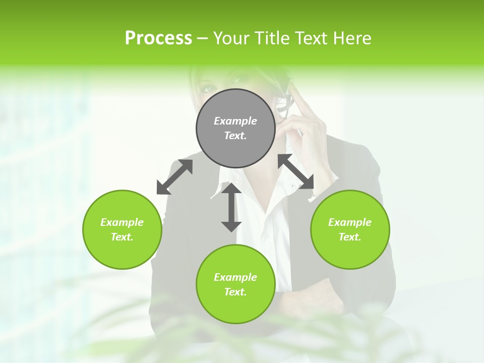 Representative Help Desk Attractive PowerPoint Template