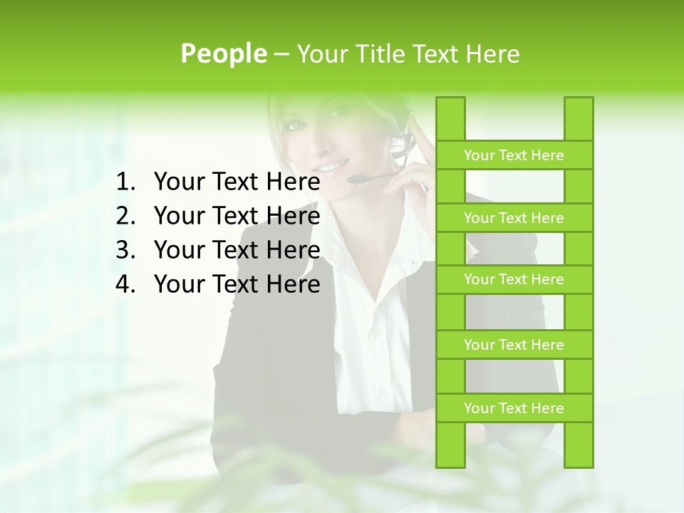 Representative Help Desk Attractive PowerPoint Template