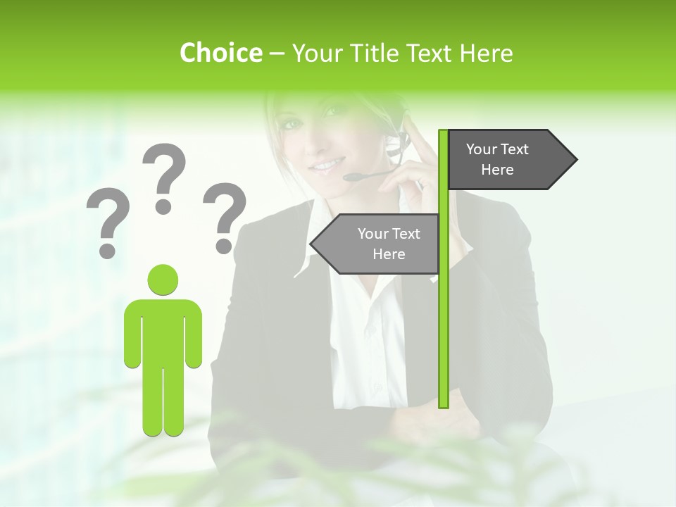 Representative Help Desk Attractive PowerPoint Template