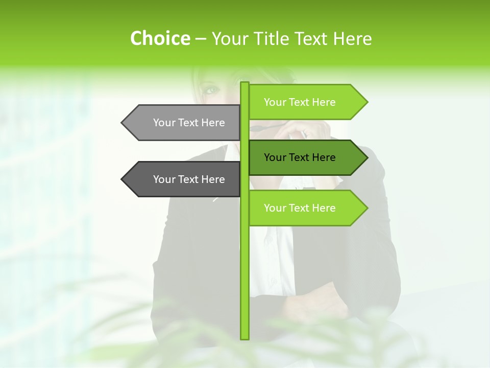 Representative Help Desk Attractive PowerPoint Template