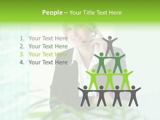 Representative Help Desk Attractive PowerPoint Template
