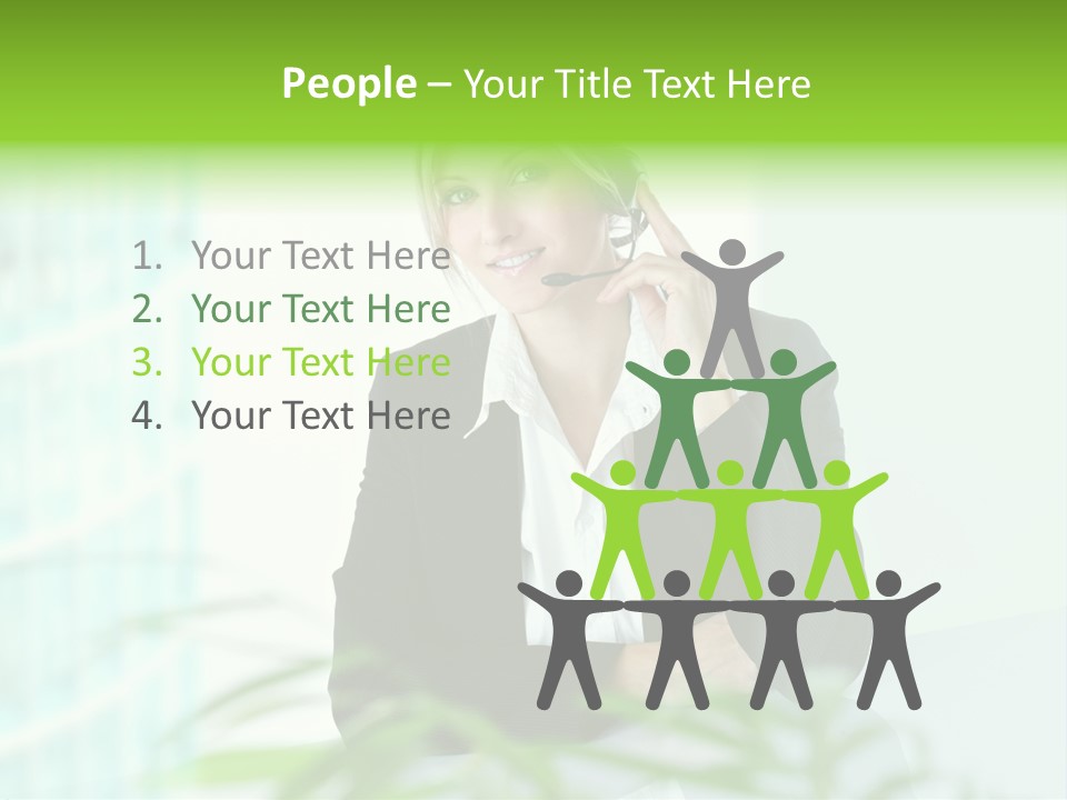 Representative Help Desk Attractive PowerPoint Template