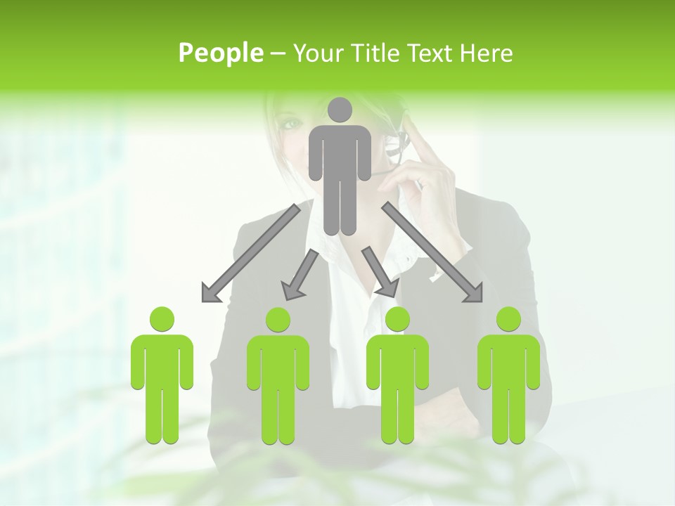 Representative Help Desk Attractive PowerPoint Template